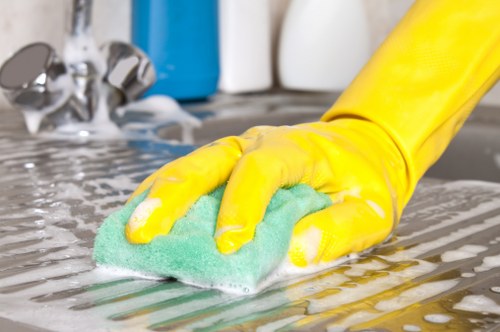 Local carpet cleaning service working in a Wandsworth commercial corridor
